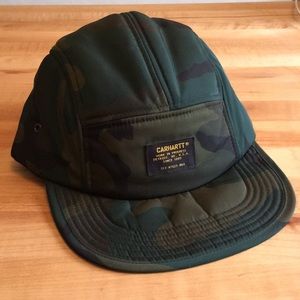 Carhartt WIP Military Logo Cap, Camo Combat Green